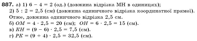 Математика 6 клас Г. Бевз, В. Бевз Задание 887