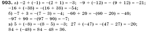 Математика 6 клас Г. Бевз, В. Бевз Задание 993