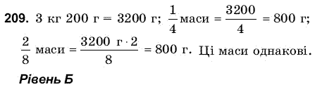 Математика 6 клас Янченко Г., Кравчук В. Задание 209