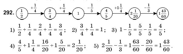 Математика 6 клас Янченко Г., Кравчук В. Задание 292