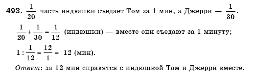 Математика 6 класс (для русских школ) Мерзляк А., Полонский В., Якир М. Задание 493