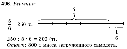 Математика 6 класс (для русских школ) Янченко Г., Кравчук В. Задание 496