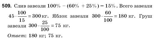 Математика 6 класс (для русских школ) Янченко Г., Кравчук В. Задание 509