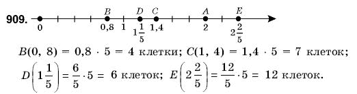 Математика 6 класс (для русских школ) Янченко Г., Кравчук В. Задание 909