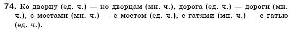 Русский язык 6 класс Михайловская Г.А., Пашковская Н.А., Корсаков В.А., Барабашова Е.В. Задание 74