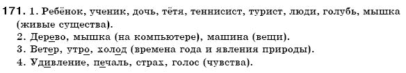 Русский язык 6 класс Гудзик И., Корсаков В. Задание 171