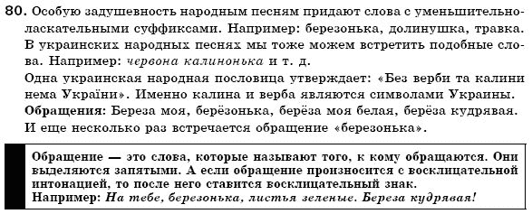 Русский язык 6 класс Гудзик И., Корсаков В. Задание 80
