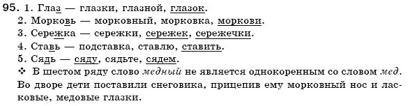 Русский язык 6 класс Гудзик И., Корсаков В. Задание 95