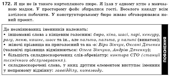 Українська мова 6 клас (для русских школ) А. Ворон, В. Солопенко Задание 172