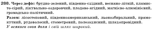 Українська мова 6 клас (для русских школ) А. Ворон, В. Солопенко Задание 288