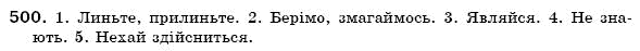 Українська мова 6 клас (для русских школ) А. Ворон, В. Солопенко Задание 500