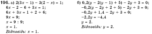 Алгебра 7 клас Кравчук В.Р., Янченко Г.М. Задание 196