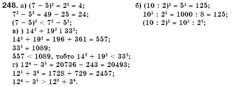 Алгебра 7 клас Кравчук В.Р., Янченко Г.М. Задание 248