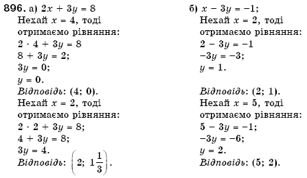 Алгебра 7 клас Кравчук В.Р., Янченко Г.М. Задание 896