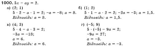 Алгебра 7 клас Бевз Г.П., Бевз В.Г. Задание 1000
