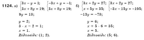 Алгебра 7 клас Бевз Г.П., Бевз В.Г. Задание 1124