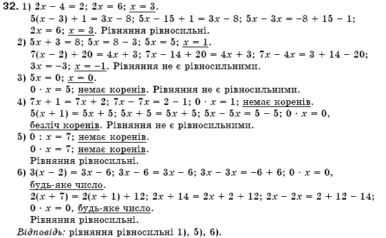 Алгебра 7 клас Iстер О.С. Задание 32