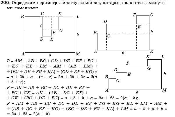 Алгебра 7 класс (для русских школ) Бевз Г.П., Бевз В.Г. Задание 206