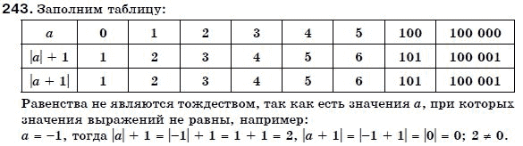 Алгебра 7 класс (для русских школ) Бевз Г.П., Бевз В.Г. Задание 243