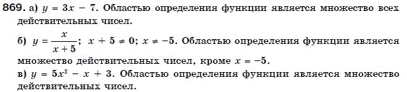 Алгебра 7 класс (для русских школ) Бевз Г.П., Бевз В.Г. Задание 869