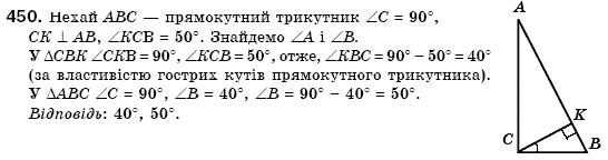 Геометрiя 7 клас Бевз Г.П., Бевз В.Г., Владiмiрова Н.Г. Задание 450