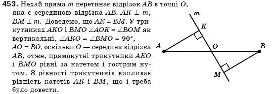 Геометрiя 7 клас Бевз Г.П., Бевз В.Г., Владiмiрова Н.Г. Задание 453