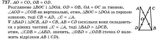 Геометрiя 7 клас Бевз Г.П., Бевз В.Г., Владiмiрова Н.Г. Задание 737