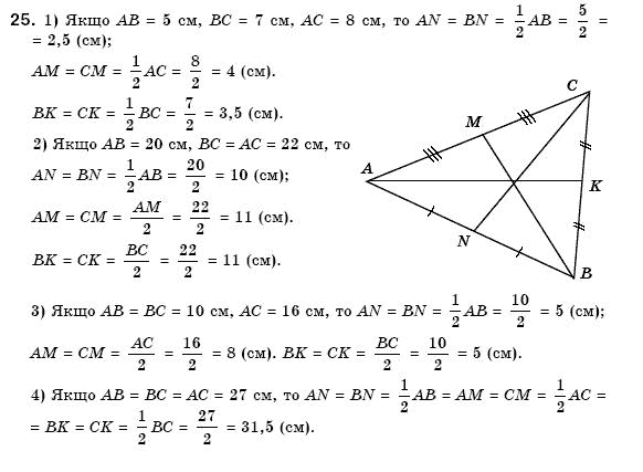 Геометрiя 7 клас Бурда М.И., Тарасенкова Н.А. Задание 25
