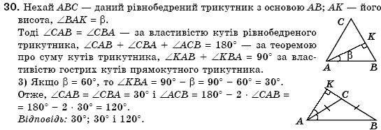 Геометрiя 7 клас Бурда М.И., Тарасенкова Н.А. Задание 30
