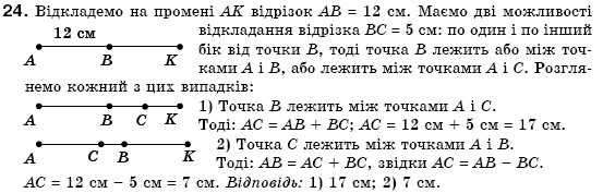 Геометрiя 7 клас Бурда М.И., Тарасенкова Н.А. Задание 24