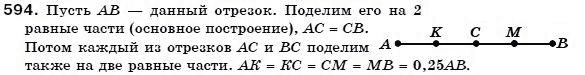 Геометрия 7 класс (для русских школ) Бевз Г. и др. Задание 594