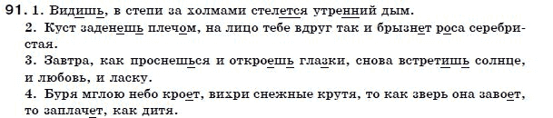 Русский язык 7 класс (для русских школ) Малыхина Е. Задание 91