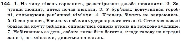 Українська мова 7 клас Ворон, Солопенко Задание 144