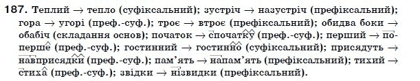 Українська мова 7 клас Ворон, Солопенко Задание 187