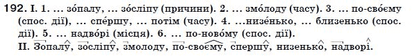 Українська мова 7 клас Ворон, Солопенко Задание 192