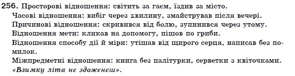 Українська мова 7 клас Ворон, Солопенко Задание 256