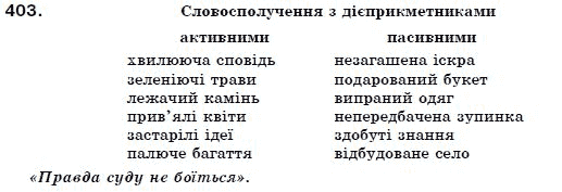 Українська мова 7 клас Ворон, Солопенко Задание 403