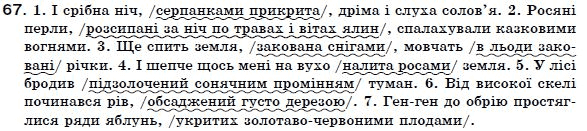 Українська мова 7 клас Ворон, Солопенко Задание 67