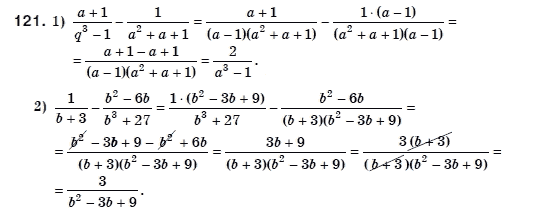 Алгебра 8 клас Мерзляк А., Полонський В., Якiр М. Задание 121