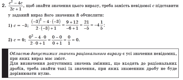 Алгебра 8 клас Мерзляк А., Полонський В., Якiр М. Задание 2