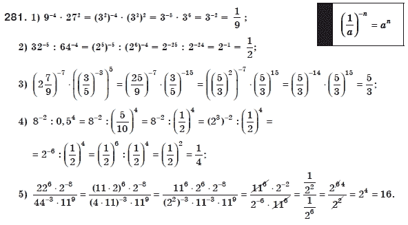 Алгебра 8 клас Мерзляк А., Полонський В., Якiр М. Задание 281
