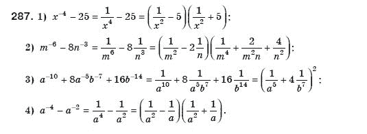 Алгебра 8 клас Мерзляк А., Полонський В., Якiр М. Задание 287