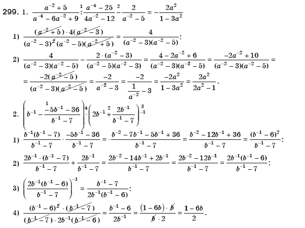 Алгебра 8 клас Мерзляк А., Полонський В., Якiр М. Задание 299
