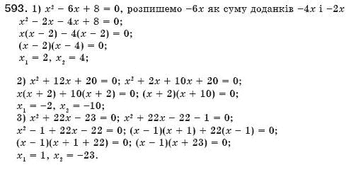 Алгебра 8 клас Мерзляк А., Полонський В., Якiр М. Задание 593
