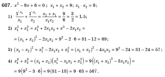 Алгебра 8 клас Мерзляк А., Полонський В., Якiр М. Задание 687