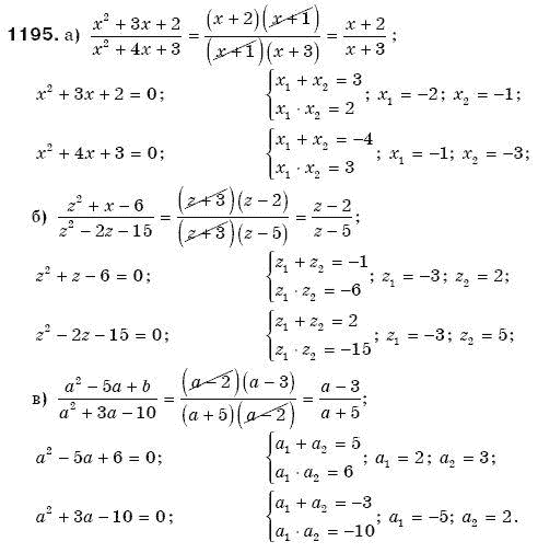 Алгебра 8 клас Бевз Г.П., Бевз В.Г. Задание 1195
