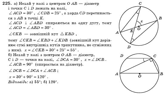 Геометрiя 8 клас Єршова А.П. Задание 225