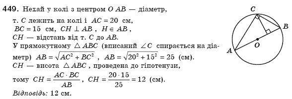 Геометрiя 8 клас Єршова А.П. Задание 449