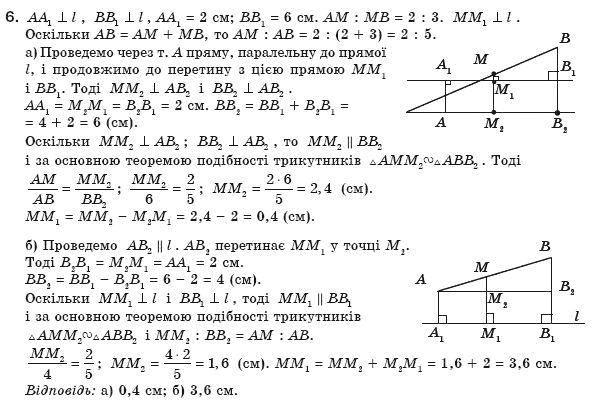 Геометрiя 8 клас Апостолова Г.В. Задание 6