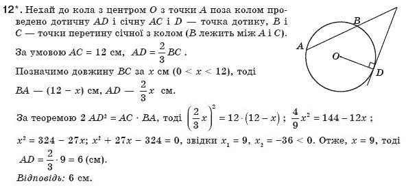 Геометрiя 8 клас Апостолова Г.В. Задание 12